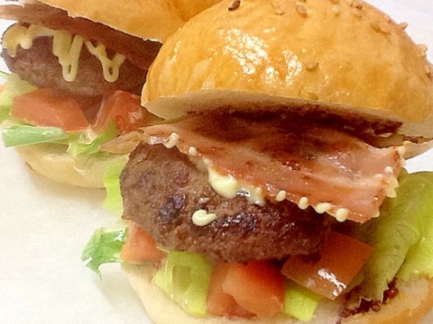 おうちで手作りハンバーガー